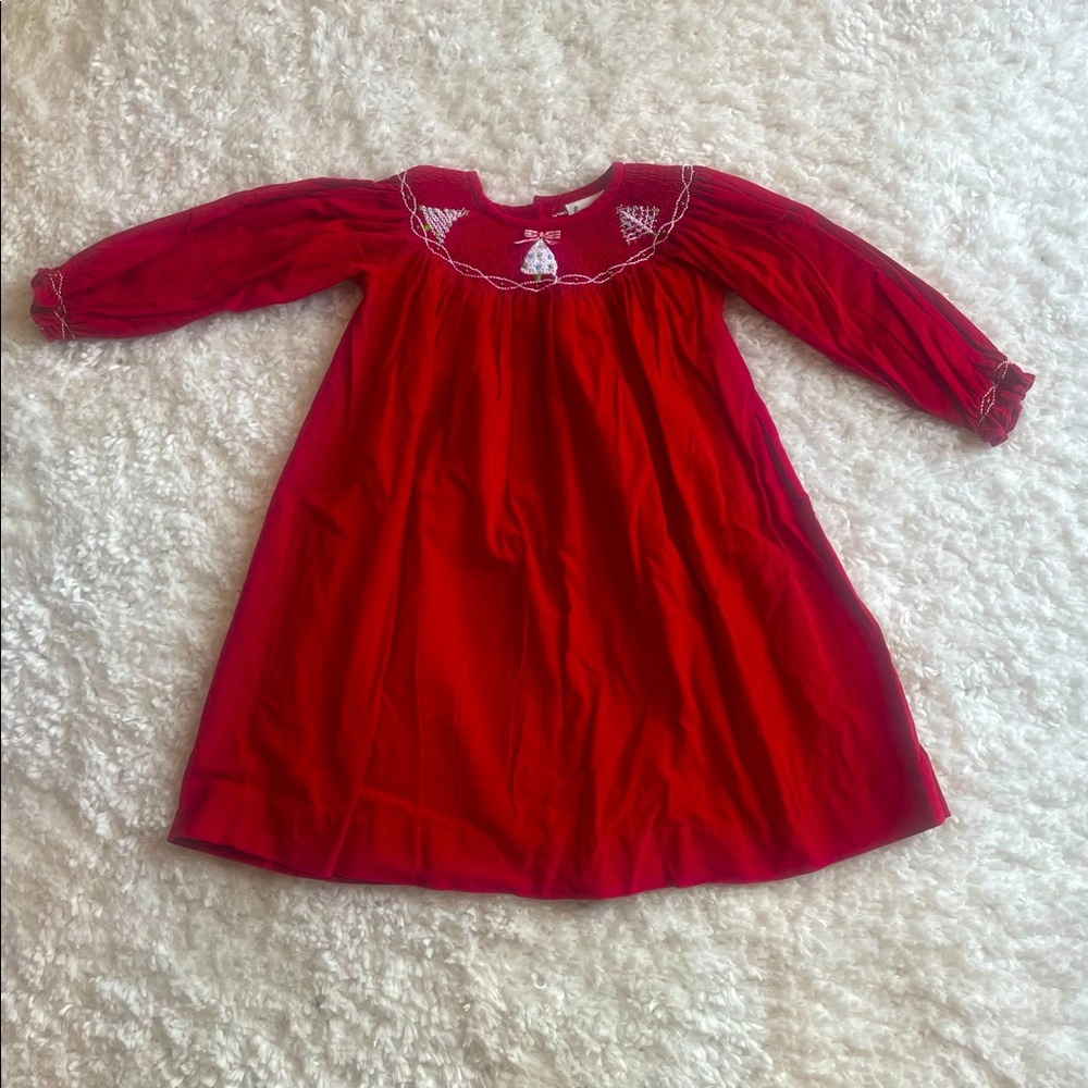 Zuccini Smocked Christmas Dress